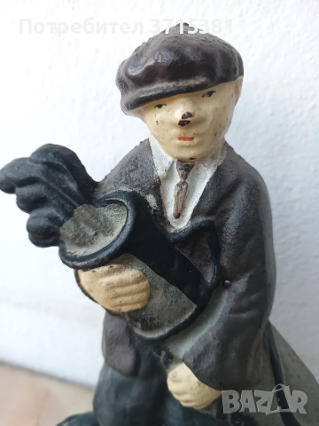 Чугунена фигура - голф играч, снимка 5 - Колекции - 52109123