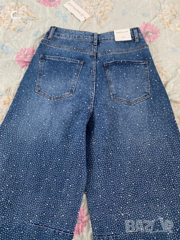 Дамски дънки с камъни, снимка 4 - Дънки - 53368798