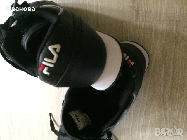 Черни маратонки FILA № 38, снимка 3 - Маратонки - 53619103