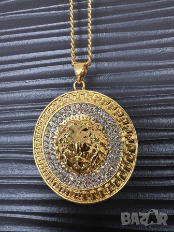 Уникален масивен медальон Versace, снимка 4 - Колиета, медальони, синджири - 45813335