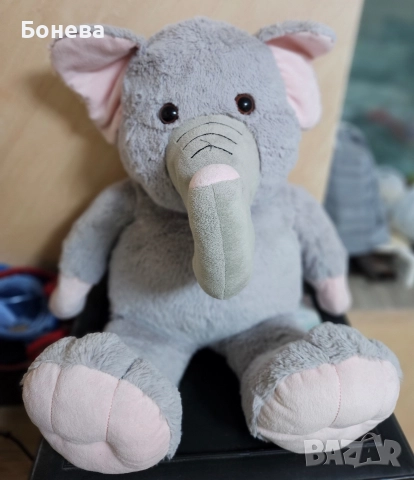 Голям плюшен слон 55см(без краката)