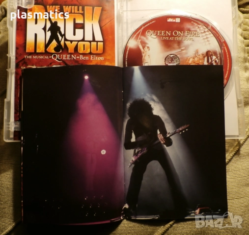 2DVDs - QUEEN - Live / Queen on Fire – Live , снимка 11 - CD дискове - 24152644