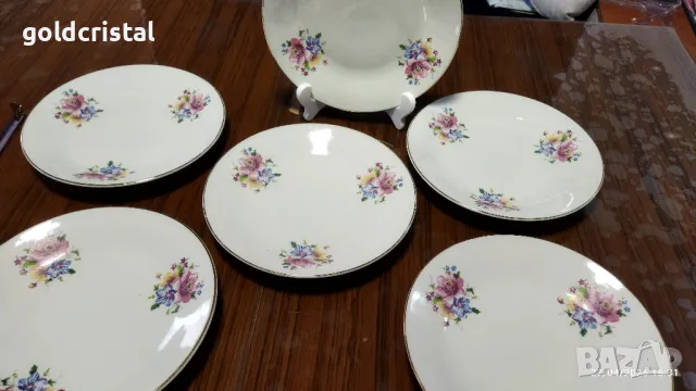 Стар български порцелан чинии , снимка 5 - Антикварни и старинни предмети - 50094155