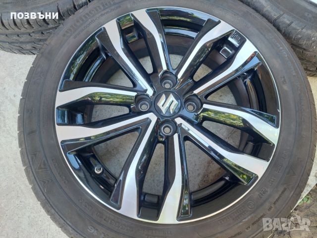 16" оригинални джанти за Suzuki Swift Сузуки Суифт с датчици 4x100 54.1mm с гуми 185/55R16, снимка 2 - Гуми и джанти - 46780056