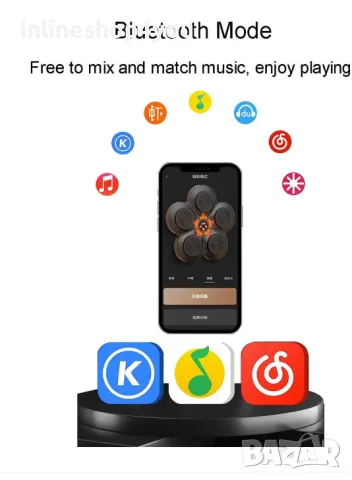 Боксова музикална електронна LED тренировъчна машина, снимка 5 - Фитнес уреди - 47199955