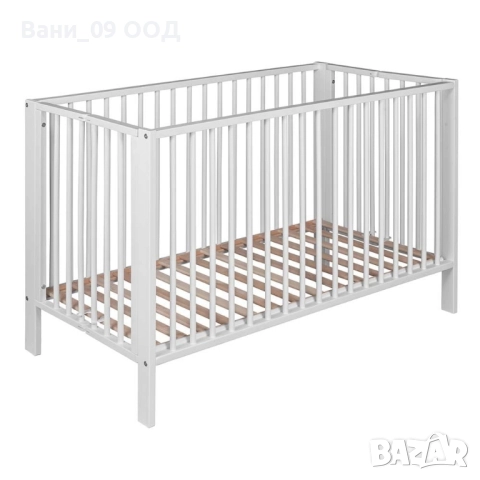 Сгъваема бебешка дървена кошара