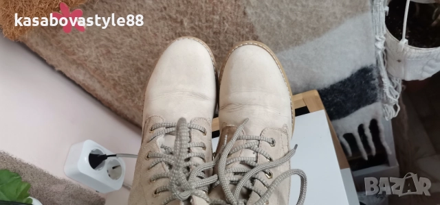 Ботуши Tamaris 39 Естествена кожа и велур , снимка 13 - Дамски ботуши - 52907327