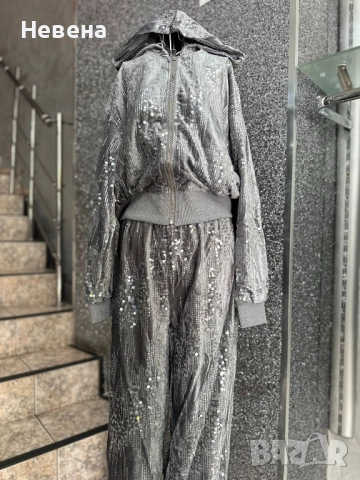 Комплект велур 2 цвята, снимка 2 - Комплекти - 52129489