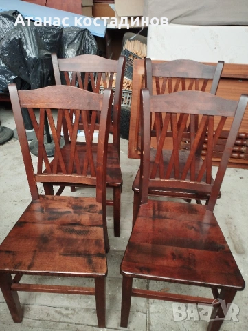 6 стола масив