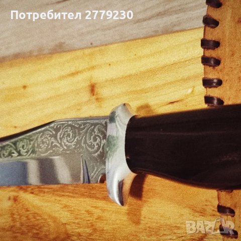 Ловен нож ръчна изработка от П. Неделев!, снимка 2 - Ножове - 49909414