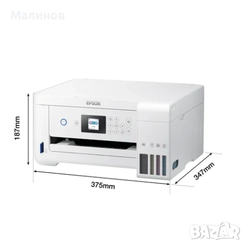 НОВ WiFi принтер с дуплекс и за сублимация, фотопринтер, принтер 3 в 1 Epson Ecotank ET2756, снимка 5 - Принтери, копири, скенери - 53825320