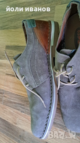 Кожени шити обувки от Албания-46 номер, снимка 6 - Маратонки - 53777966