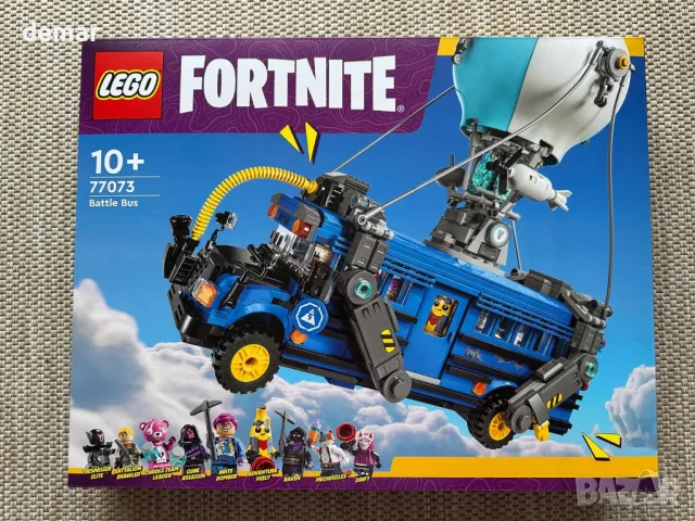 Комплект LEGO Fortnite Battle Bus с минифигурки от 9 персонажа, 77073, снимка 9 - Конструктори - 49024914