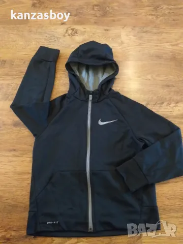 NIKE BOYS THERMA FULL ZIP HOODIE - страхотно юношеско горнище , снимка 2 - Детски анцузи и суичери - 47959774