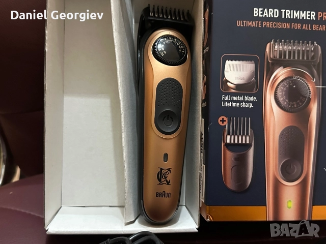 Чисто нов мъжки тример Gillette King C. Beard Trimmer PRO за брада и коса , снимка 3 - Тримери - 52883617