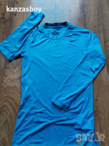 NIKE PRO COMBAT CORE COMPRESSION - мъжка фитнес блуза М, снимка 5 - Блузи - 54115007