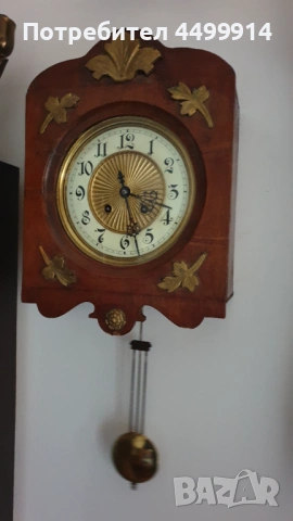 Стенен механичен часовник "Густав Бекер", снимка 3 - Антикварни и старинни предмети - 53098107