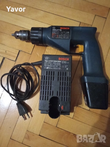 Немски винтоверт BOSCH GSR9,6VE + оригинално зарядно