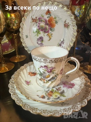 Circa 1894 наличие на няколко великолепни тройни сета съвместимост на чашката около 175 мл Код P1624, снимка 9 - Съдове за готвене - 52917010