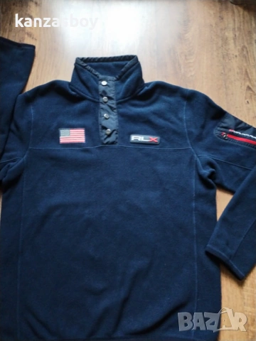 polo ralph lauren - мъжка поларена блуза КАТО НОВА М, снимка 4 - Спортни дрехи, екипи - 53452691