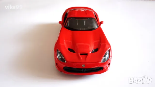 Bburago 2013 SRT Dodge Viper GTS - Мащаб 1:32, снимка 7 - Колекции - 48079134