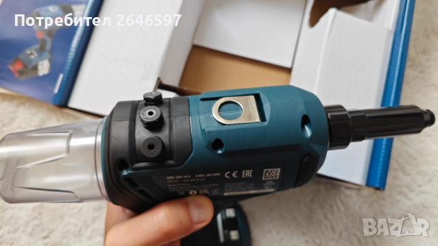 Акумулаторен пистолет за поп нитове Bosch GRG 18V 16 C, снимка 9 - Други инструменти - 51660368