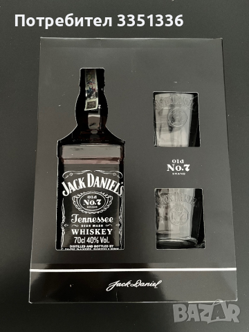 Jack Daniel’s комплект алкохол и чаши