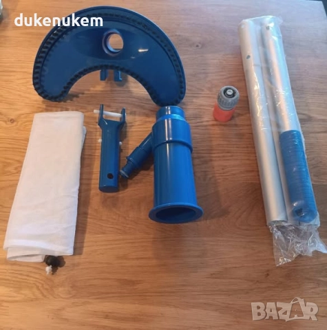 Прахосмукачка за басейн, с четка и 4 подвижни алуминиеви пръта, 150 см, снимка 8 - Басейни и аксесоари - 52233678