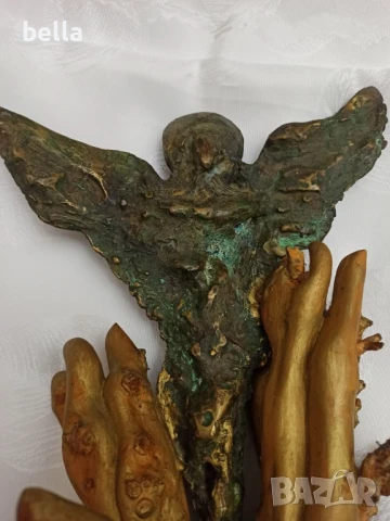 СТАР МАСИВНА БРОНЗОВА ПЛАСТИКА ,МАЙСТОРСКО ИЗПЪЛНЕНИЕ, снимка 11 - Антикварни и старинни предмети - 50928235