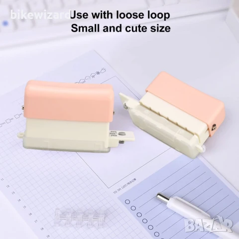 Перфоратор за свободни листове за тетрадки A4 A5 B5, капацитет 2 листа, диаметър на отвора: 5,5 мм , снимка 3 - Перфоратори - 51120468