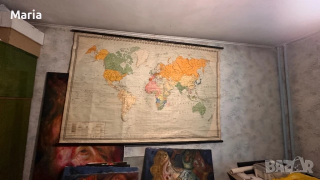 Старинна Териториално политическа карта на света от 1876 до 1914г, снимка 9 - Колекции - 50847094