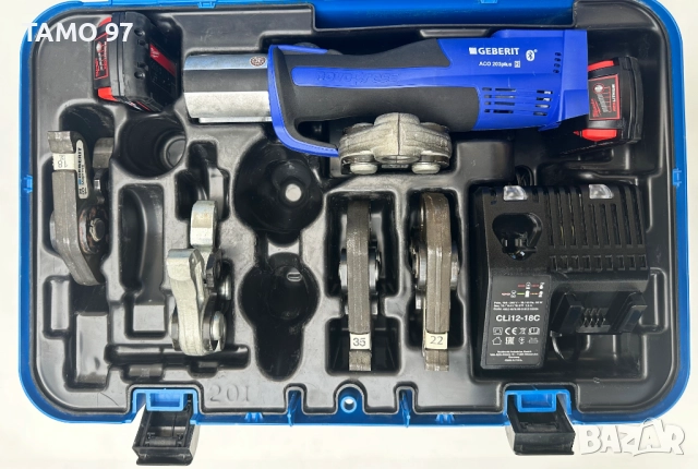 ТОП ЦЕНА! Geberit ACO 203 Plus BT - Акумулаторна радиална преса 2024г, снимка 2 - Други инструменти - 52713658