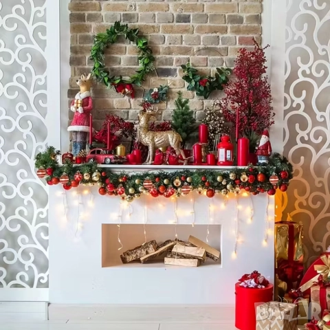 🎄✨ 50бр. Класически Коледни Топки – 4см | Висящи Пластмасови Украшения | УНИКАЛНА ПРОМОЦИЯ |, снимка 3 - Декорация за дома - 52549212