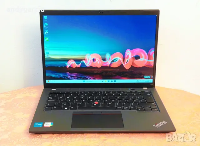 Lenovo ThinkPad T14 Gen4/Core i5-1335U/16GB RAM/256GB SSD NVMe/14' FHD+ IPS/ЧИСТО НОВ Гаранция, снимка 1 - Лаптопи за работа - 47470230