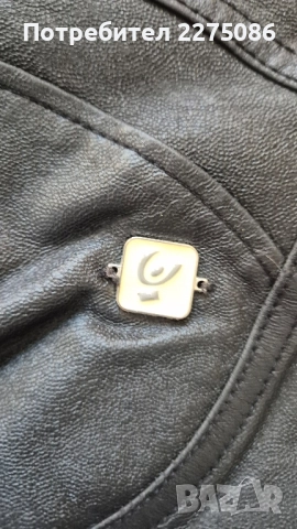 Дамски панталони от истинска кожа, снимка 3 - Панталони - 51647973