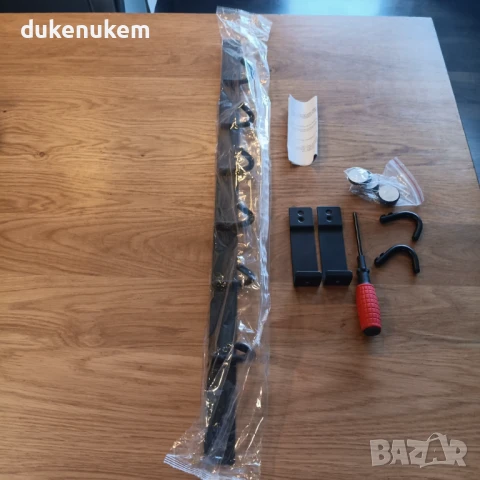 Закачалка за врата, 8 куки, без пробиване, за врати до 2 см, снимка 7 - Закачалки - 50483046