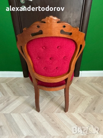 Антикварен стол Рококо, снимка 6 - Столове - 52107012