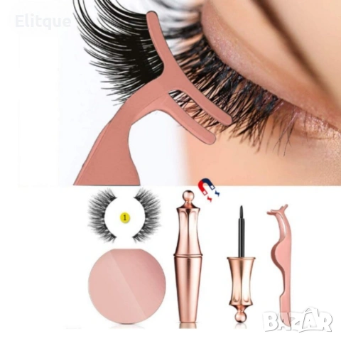 Ръчно изработени изкуствени мигли 3D с магнити - лесно поставяне и естествен вид, снимка 6 - Козметика за лице - 53557112