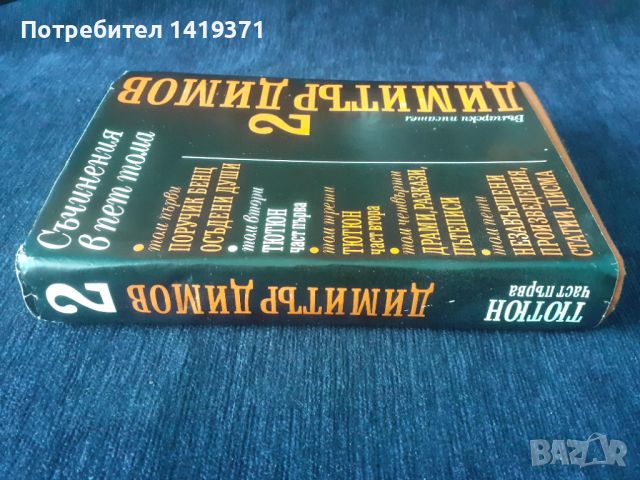 Съчинения в пет тома. Том 5: Незавършени произведения, статии, писма - Димитър Димов, снимка 3 - Българска литература - 45669813