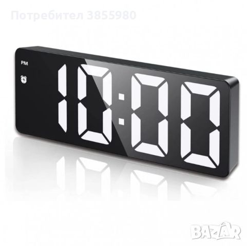 Дигитален настолен часовник с будилник и USB зареждане GH0712L, снимка 2 - Други - 45560733