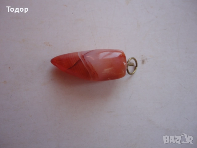 Медальон висулка от корнеол , снимка 3 - Колиета, медальони, синджири - 52849653