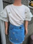 Разкошен комплект тениска и дънки с камъни, снимка 5