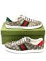 Мъжки кецове Gucci Ace Sneakers Beige GG Supreme Golden Bee EU 46.5 UK 12.5 US 13 Нови с кутия, снимка 1