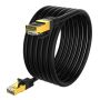 Qxcynsef Outdoor Cat 6 Ethernet кабел, RJ45 екраниран-550-MHz водоустойчив (черен, 35M,40М,50М,60М), снимка 7