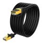 Qxcynsef Outdoor Cat 6 Ethernet кабел, RJ45 екраниран-550-MHz водоустойчив (черен ,40М,50М,60М), снимка 7