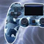 Безжичен контролер за PS4,РС, Camo Blue, Страхотен заместител на P-4 Controller Pad, снимка 1