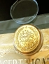Позлатена с 24 карата злато монета 100 куруша 1856 г със сертификат, снимка 5