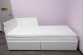 Легло единично разтегателно с чекмеджета, снимка 1