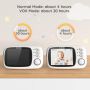 BOIFUN Video Baby Monitor камера, нощно виждане, без WiFi, ECO режим, 3,2-инчов IPS екран, двупосочн, снимка 5