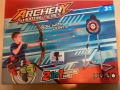 Archery комплект с 2 лъка и 2 пистолета, стрели и меки коршуми, LED светещ комплект за стрелба с лък, снимка 4